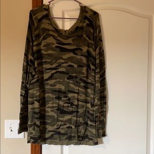 Torrid size 3 camo sweater.